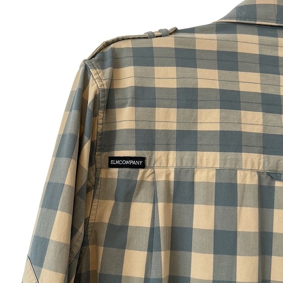 Elm Company Buffalo Plaid Zipper / Button Up Shirt Jacket - Size Large - Picture 3 of 15